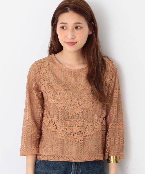 Another Edition（アナザーエディション）の「レース＆レースプルオーバー/AEFC 　LACE & LACE  PO◆（シャツ/ブラウス・レディース・オフホワイト/ベージュ・ﾌﾘ-）」の6枚目の写真