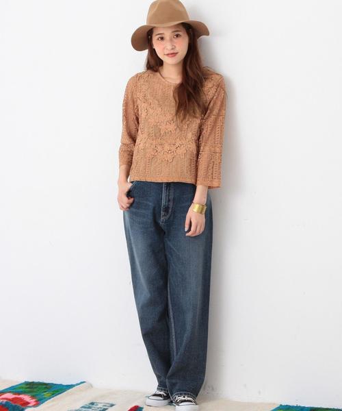 Another Edition（アナザーエディション）の「レース＆レースプルオーバー/AEFC 　LACE & LACE  PO◆（シャツ/ブラウス・レディース・オフホワイト/ベージュ・ﾌﾘ-）」の7枚目の写真