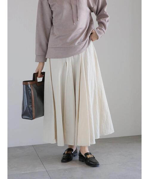 Te chichi（テチチ）の「タフタロングフレアスカート（スカート・レディース・ブラック/シルバー/サックスブルー/オフホワイト・F）」の14枚目の写真