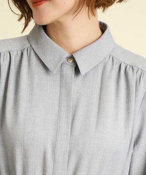 【GROVE】 GRVB_FLOWER ONE-PIECE / 追跡付 ネイビー（紺）系 GROVE(グローブ) ワンピース(レディース