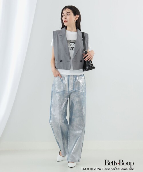 Ray BEAMS（レイビームス）の「Betty Boop(TM) × Ray BEAMS / Feat.B Tシャツ（Tシャツ/カットソー・レディース・ホワイト・ONE SIZE）」の6枚目の写真