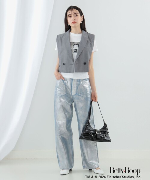 Ray BEAMS（レイビームス）の「Betty Boop(TM) × Ray BEAMS / Feat.B Tシャツ（Tシャツ/カットソー・レディース・ホワイト・ONE SIZE）」の9枚目の写真