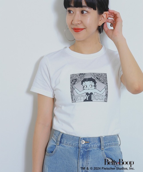 Ray BEAMS（レイビームス）の「Betty Boop(TM) × Ray BEAMS / Feat.B Tシャツ（Tシャツ/カットソー・レディース・ホワイト・ONE SIZE）」の14枚目の写真