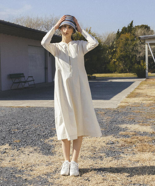 N.（N. Natural Beauty Basic）（エヌエヌナチュラルビューティーベーシック）の「◆ボーダーバケットハット（ショルダーバッグ・レディース・ブルー系その他/オレンジ系その他・ﾌﾘ-）」の8枚目の写真