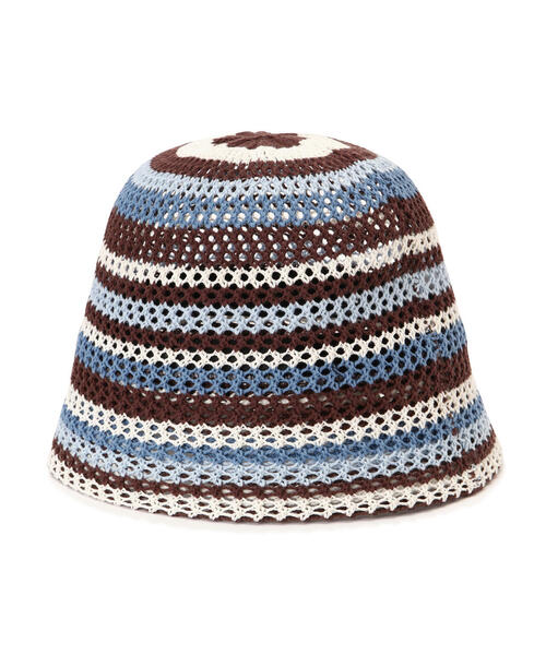 N.（N. Natural Beauty Basic）（エヌエヌナチュラルビューティーベーシック）の「◆ボーダーバケットハット（ショルダーバッグ・レディース・ブルー系その他/オレンジ系その他・ﾌﾘ-）」の11枚目の写真