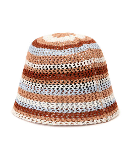 N.（N. Natural Beauty Basic）（エヌエヌナチュラルビューティーベーシック）の「◆ボーダーバケットハット（ショルダーバッグ・レディース・ブルー系その他/オレンジ系その他・ﾌﾘ-）」の17枚目の写真