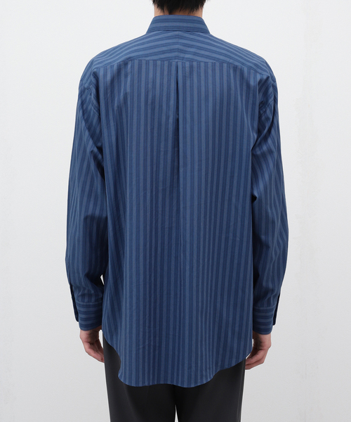 markaware（マーカウェア）の「【MARKAWARE / マーカウェア】 COMFORT FIT SHIRT COTTON STRIP（シャツ/ブラウス・メンズ・ブルー系その他・2/3）」の5枚目の写真