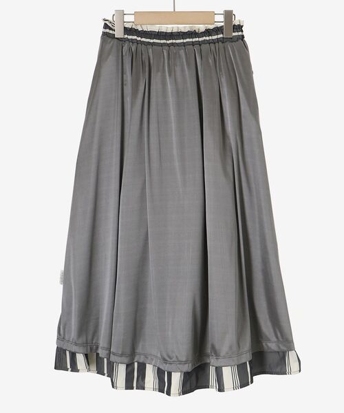 le.coeur blanc（ルクールブラン）の「タフタギャザーボリュームスカート（スカート・レディース・アイボリー/ブラック系その他/ラベンダー/ダークグレー・38）」の6枚目の写真