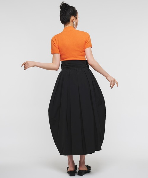 Narcissus（ナルシス）の「シンプルハイネックトップ（ニット/セーター・レディース・ブルー/オレンジ/ピンク/レッド・FREE）」の13枚目の写真