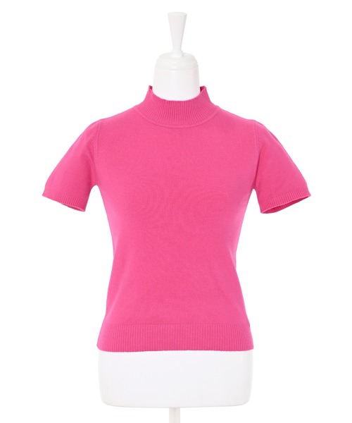 Narcissus（ナルシス）の「シンプルハイネックトップ（ニット/セーター・レディース・ブルー/オレンジ/ピンク/レッド・FREE）」の7枚目の写真