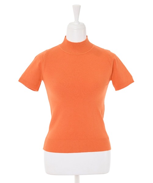 Narcissus（ナルシス）の「シンプルハイネックトップ（ニット/セーター・レディース・ブルー/オレンジ/ピンク/レッド・FREE）」の9枚目の写真