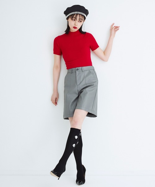 Narcissus（ナルシス）の「シンプルハイネックトップ（ニット/セーター・レディース・ブルー/オレンジ/ピンク/レッド・FREE）」の17枚目の写真