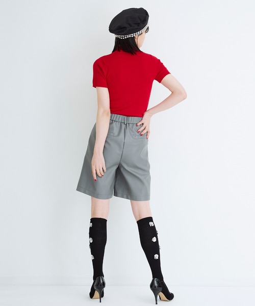 Narcissus（ナルシス）の「シンプルハイネックトップ（ニット/セーター・レディース・ブルー/オレンジ/ピンク/レッド・FREE）」の18枚目の写真