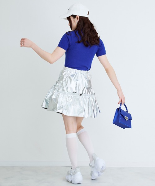 Narcissus（ナルシス）の「シンプルハイネックトップ（ニット/セーター・レディース・ブルー/オレンジ/ピンク/レッド・FREE）」の20枚目の写真