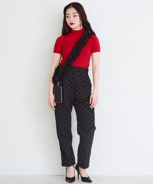 Narcissus（ナルシス）の「シンプルハイネックトップ（ニット/セーター・レディース・ブルー/オレンジ/ピンク/レッド・FREE）」の21枚目の写真