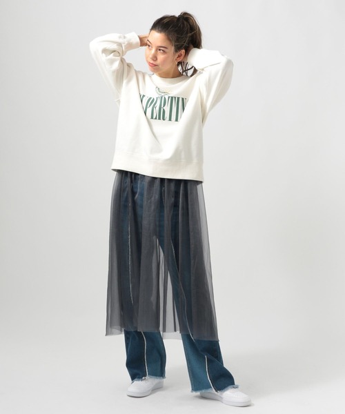 BAYFLOW（ベイフロー）の「2WAYチュールワンピース（ワンピース・レディース・ブラック/ライトグレー・FREE）」の13枚目の写真