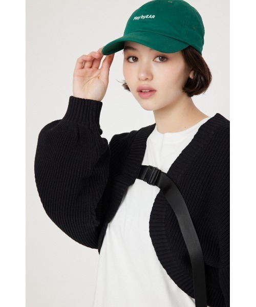 RODEO CROWNS WIDE BOWL（ロデオクラウンズワイドボウル）の「ボレロニット（カーディガン/ボレロ・レディース・グレー×ホワイト/ブルー/ブラック・FREE）」の19枚目の写真