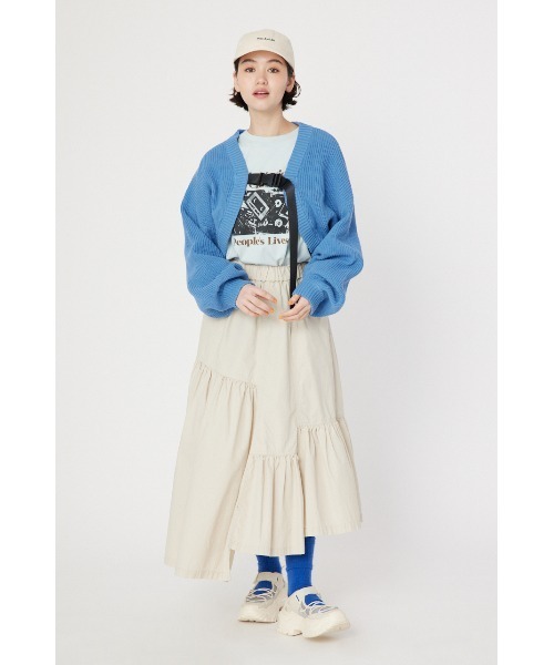 RODEO CROWNS WIDE BOWL（ロデオクラウンズワイドボウル）の「ボレロニット（カーディガン/ボレロ・レディース・グレー×ホワイト/ブルー/ブラック・FREE）」の18枚目の写真