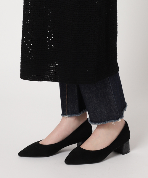 ADAWAS（アダワズ）の「【ADAWAS/アダワス】 ADWS-308-15/CROCHET KNIT LAYERED：ワンピース（ワンピース・レディース・ブラック/アイボリー・FREE）」の16枚目の写真