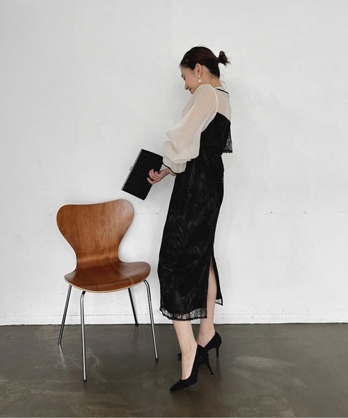 My shawty（ﾏｲｼｬｳﾃｨｰ）の「candy sleeve lace dress（ドレス）」 - WEAR