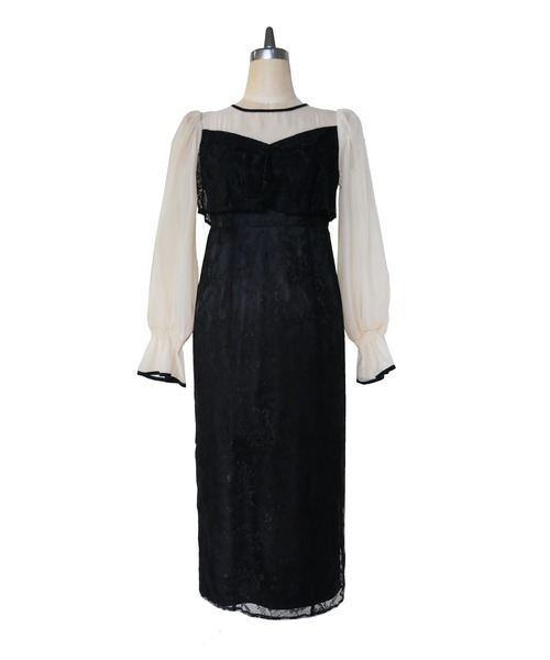 My shawty（ﾏｲｼｬｳﾃｨｰ）の「candy sleeve lace dress（ドレス）」 - WEAR