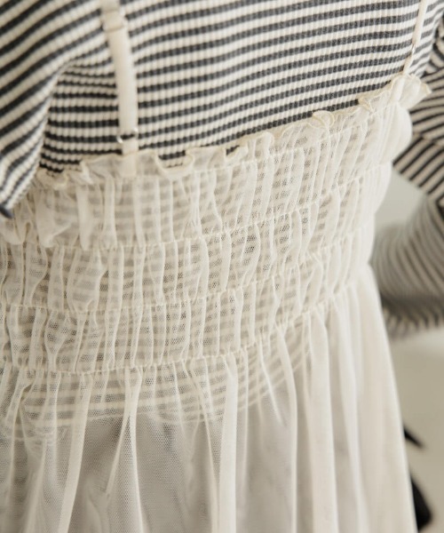 flower（フラワー）の「エアリーチュールビスチェ（キャミソール・レディース・ホワイト/アイボリー・FREE）」の11枚目の写真