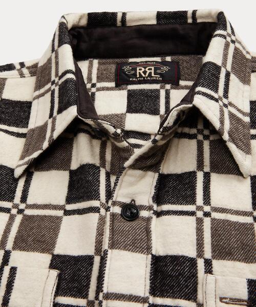 RRL（ダブル アール エル）の「チェック ブラッシュド ジャカード