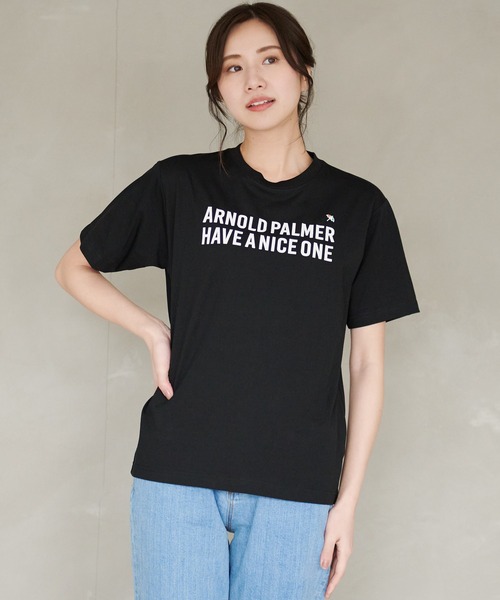 Arnold Palmer（アーノルドパーマー）の「フロッキーロゴ シェア 半袖 Ｔシャツ（Tシャツ/カットソー・レディース・ホワイト/テラコッタ/ブラック・L/M/S/XS/LL）」の2枚目の写真