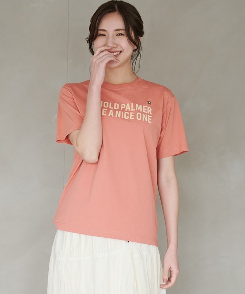 Arnold Palmer（アーノルドパーマー）の「フロッキーロゴ シェア 半袖 Ｔシャツ（Tシャツ/カットソー・レディース・ホワイト/テラコッタ/ブラック・L/M/S/XS/LL）」の9枚目の写真