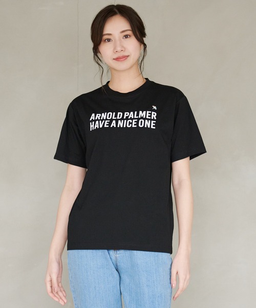 Arnold Palmer（アーノルドパーマー）の「フロッキーロゴ シェア 半袖 Ｔシャツ（Tシャツ/カットソー・レディース・ホワイト/テラコッタ/ブラック・L/M/S/XS/LL）」の14枚目の写真