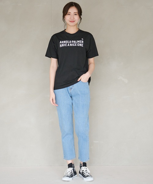 Arnold Palmer（アーノルドパーマー）の「フロッキーロゴ シェア 半袖 Ｔシャツ（Tシャツ/カットソー・レディース・ホワイト/テラコッタ/ブラック・L/M/S/XS/LL）」の15枚目の写真