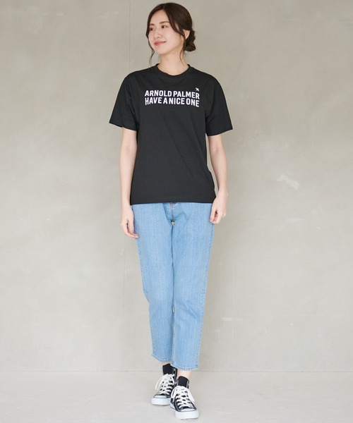 Arnold Palmer（アーノルドパーマー）の「フロッキーロゴ シェア 半袖 Ｔシャツ（Tシャツ/カットソー・レディース・ホワイト/テラコッタ/ブラック・L/M/S/XS/LL）」の16枚目の写真