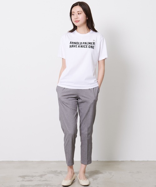 Arnold Palmer（アーノルドパーマー）の「フロッキーロゴ シェア 半袖 Ｔシャツ（Tシャツ/カットソー・レディース・ホワイト/テラコッタ/ブラック・L/M/S/XS/LL）」の12枚目の写真