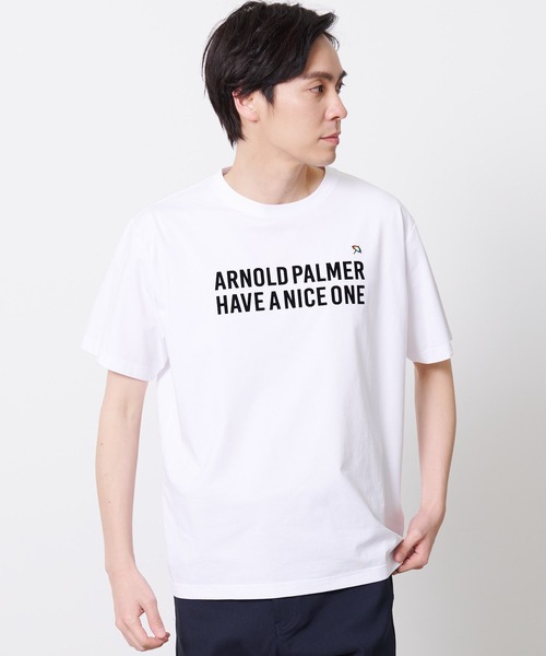 Arnold Palmer（アーノルドパーマー）の「フロッキーロゴ シェア 半袖 Ｔシャツ（Tシャツ/カットソー・レディース・ホワイト/テラコッタ/ブラック・L/M/S/XS/LL）」の18枚目の写真
