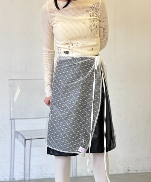 Y2K SYNAPSE FACTORY（ワイツーケー シナプスファクトリー）の「レースリボン巻きスカート（スカート・レディース・ブラック/アイボリー・FREE）」の16枚目の写真