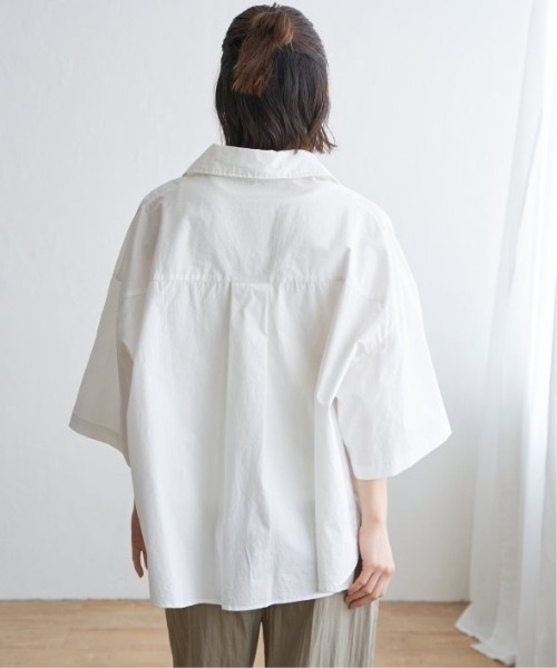 LBC（エルビーシー）の「タイプライター半袖BOXシャツ（シャツ/ブラウス・レディース・ホワイト/イエロー/ブルー・M）」の13枚目の写真