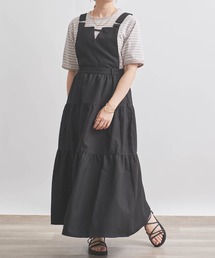 【150㎝前後の小柄さんサイズ】2WAYティアードジャンスカ