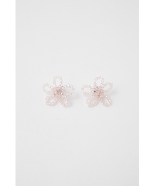 MOUSSY（マウジー）の「BEADED FLORAL イヤリング（ピアス（両耳用）・レディース・ブラウン/ピンク・FREE）」の7枚目の写真