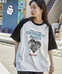 MONO-MART（モノマート）の「グラフィックアソートプリント ラグラン半袖Tシャツ（Tシャツ/カットソー・メンズ）」