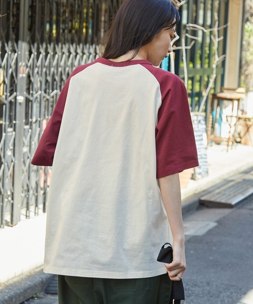 グラフィックアソートプリント ラグラン半袖Tシャツ MONO-MART