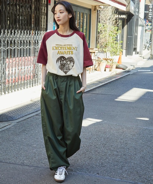 グラフィックアソートプリント ラグラン半袖Tシャツ MONO-MART│MONO