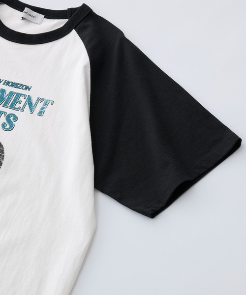 セール】グラフィックアソートプリント ラグラン半袖Tシャツ（Tシャツ 