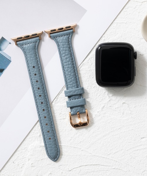 emonique(エモニーク)の「本革レザー Apple Watch バンド スマートウォッチバンド【38/40/41/42/44/45/49mm対応】(デジタル腕時計・レディース・ブルー/オレンジ/ホワイト/レッド/ピンク/ブラック/グレー・42/38)」の9枚目の写真