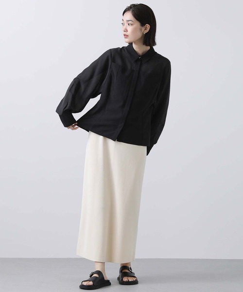 Gready Brilliant(グレディブリリアン)の「シアーコルセットシャツ(シャツ/ブラウス・レディース・オフホワイト/ブラック・FREE)」の3枚目の写真