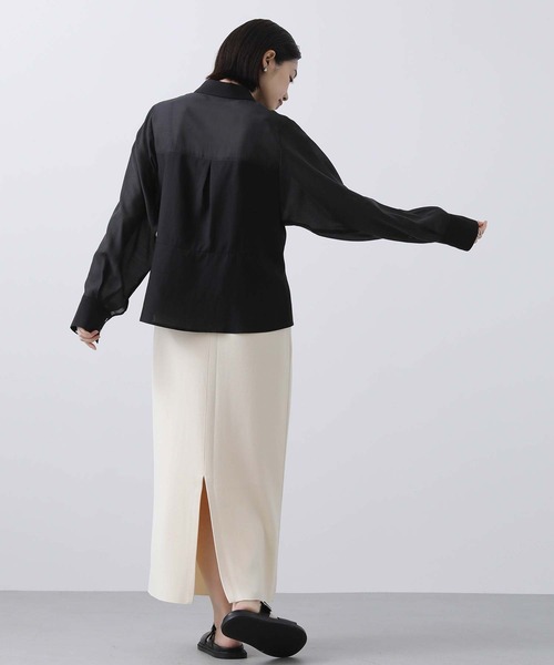 Gready Brilliant(グレディブリリアン)の「シアーコルセットシャツ(シャツ/ブラウス・レディース・オフホワイト/ブラック・FREE)」の5枚目の写真