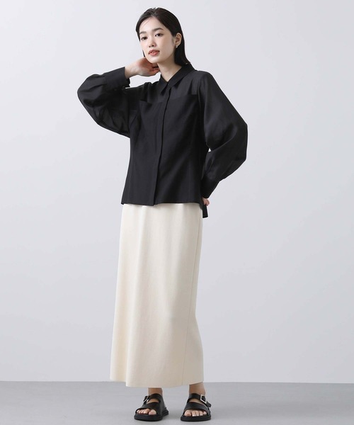 Gready Brilliant(グレディブリリアン)の「シアーコルセットシャツ(シャツ/ブラウス・レディース・オフホワイト/ブラック・FREE)」の6枚目の写真