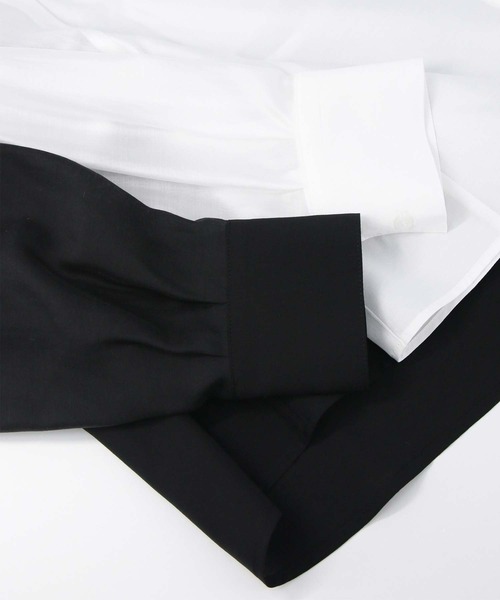 Gready Brilliant(グレディブリリアン)の「シアーコルセットシャツ(シャツ/ブラウス・レディース・オフホワイト/ブラック・FREE)」の12枚目の写真