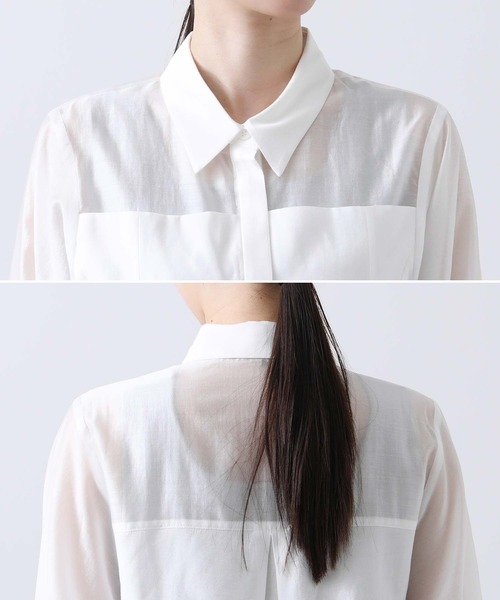 Gready Brilliant(グレディブリリアン)の「シアーコルセットシャツ(シャツ/ブラウス・レディース・オフホワイト/ブラック・FREE)」の16枚目の写真