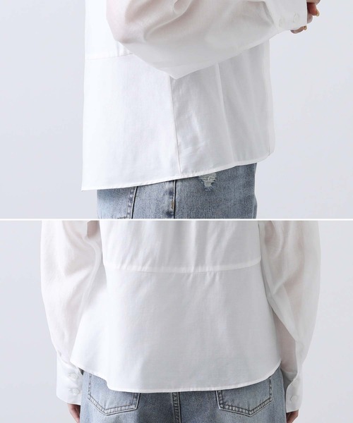 Gready Brilliant(グレディブリリアン)の「シアーコルセットシャツ(シャツ/ブラウス・レディース・オフホワイト/ブラック・FREE)」の17枚目の写真