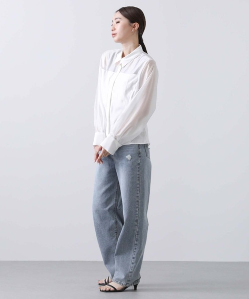 Gready Brilliant シアーデニムシャツ 今季 Gready Brilliant シアー